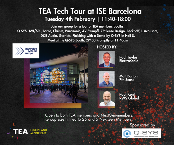 thumbnails TEA Tech Tour at ISE Barcelona | Europe & Middle East